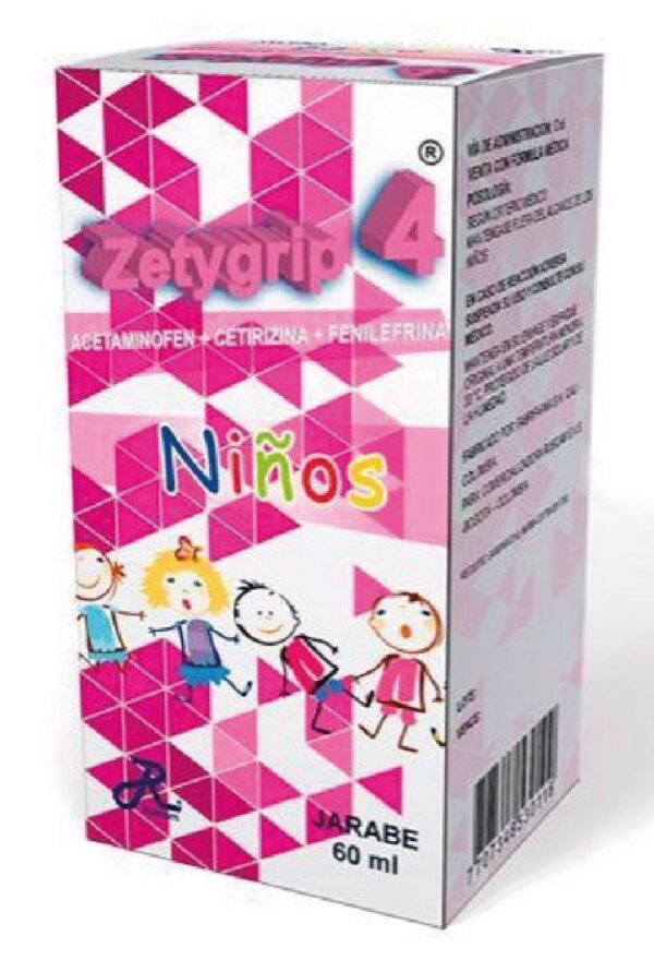 Zetygrip Antigripal Jarabe Frasco x 60 ml