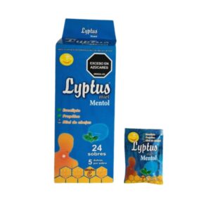 Lyptus Mentol Pastillas Refrescantes Caja x24 sobres de 5 Und