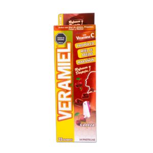 Veramiel Cereza x25 sobres de 4 pastillas