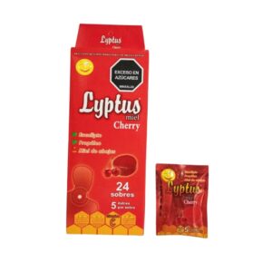 Lyptus Cherry Pastillas Refrescantes Caja x24 sobres de 5 Und